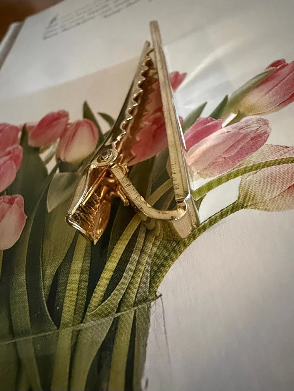 Dior Gold Metal Hair Clip